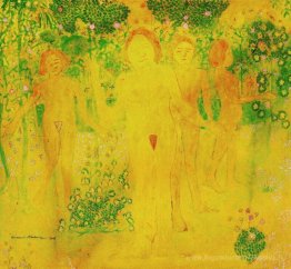 Femme cueillant des fleurs