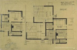 Double conception de studio, plans et axonométrie