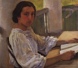 Portrait de E. Solntseva, sœur de l'artiste