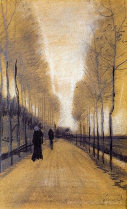 Ruelle bordé par des arbres