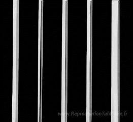 5 rectangles noirs sur blanc