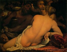 Vénus avec un satyre et des cupides