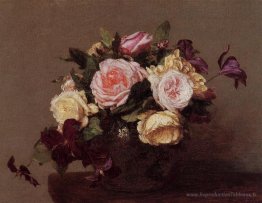 Roses et Clematis