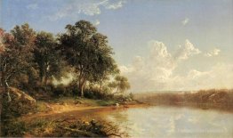 Après-midi le long des rives d'une rivière