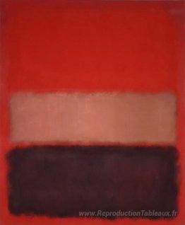 N ° 46 (noir, ocre, rouge sur le rouge)
