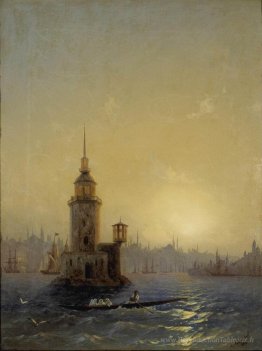 Vue de la tour Leandrovsk à Constantinople