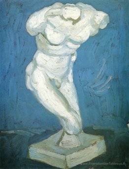 Statuette en plâtre d'un torse masculin