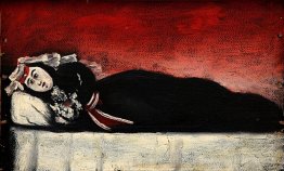 Femme géorgienne sur un canapé