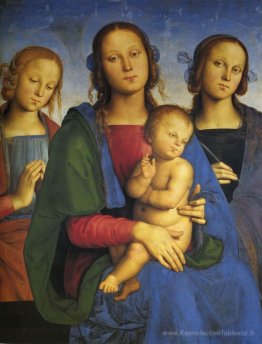 Madonna et enfant avec St. Catherine et St. Rosa