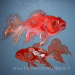 Voler vers la lune - poisson doré