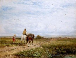 Le chemin vers le champ de foin