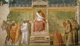 Procès par le feu de Saint-François d'Assise devant le sultan d'