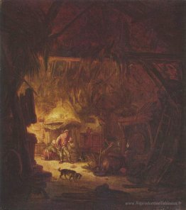 Intérieur d'une maison paysanne