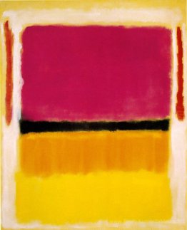 Violet, noir, orange, jaune sur blanc et rouge