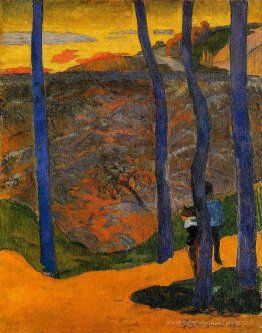 Arbres bleus