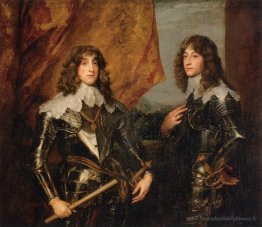 Portrait des princes Palatine Charles Louis I et son frère Rober