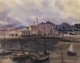 Menton. Vue depuis le port de la ville