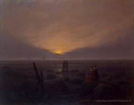 Crépuscule à la mer