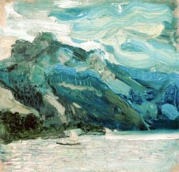 Lac Traunsee avec la montagne Schlafende Griechin