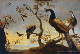 Groupe d'oiseaux perchés sur les branches