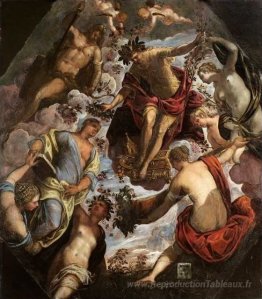 Apollon (peut-être hymen) couronne un poète et lui donnant un co