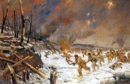 Les Marines sur le combat au front de Leningrad en janvier 1941