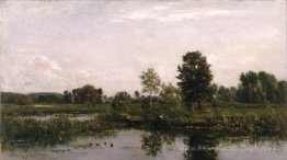 Un virage dans la rivière Oise