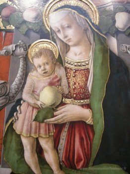 Madonna intronisée avec le donateur (détail)