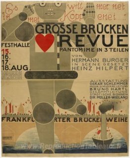 Affiche pour le Great Bridge Revue (Große Brücken Revue)