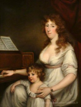 Portrait d'une femme avec son enfant