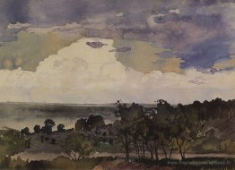 Paysage avec lac