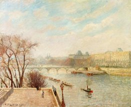 Le Louvre, la lumière du soleil d'hiver, le matin, la 2e version