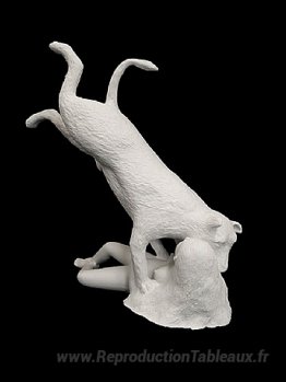 Femme avec chien