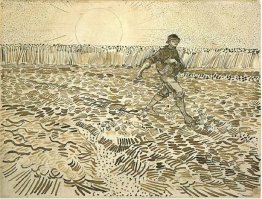 Semer avec le soleil couchant