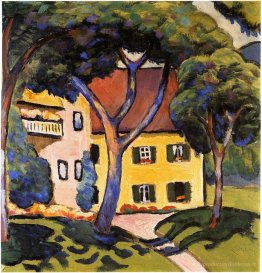 Maison dans un paysage