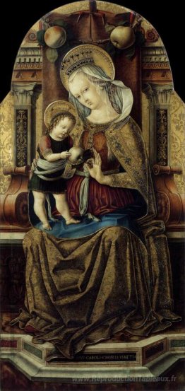 Vierge et enfant intronisé