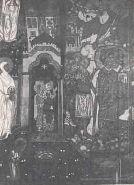 Guerriers à genoux (étude des peintures murales pour la chapelle