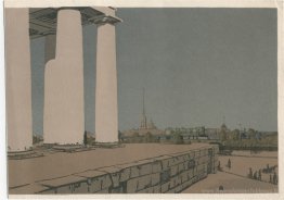 Colonnade d'échange et Pierre et Paul Fortress