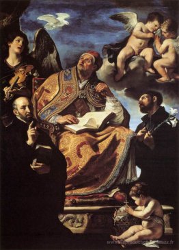 St Gregory le Grand avec Sts Ignace et Francis Xavier