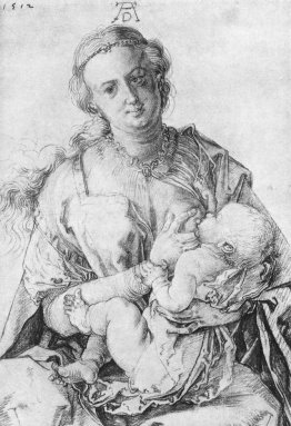 Vierge Marie allaitant l'enfant du Christ