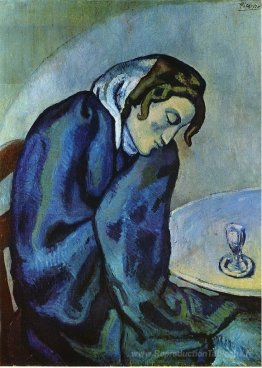 Femme ivre est fatiguée
