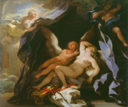Cupidon visitant la psyché endormie