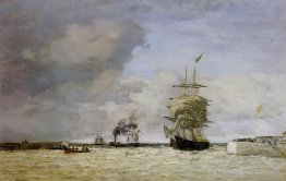 Le Havre. Entrée du port.
