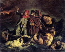 La barque de Dante (copie après Delacroix)