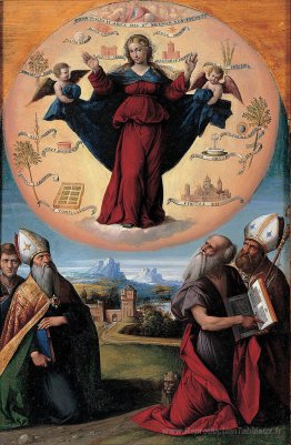 Madonna dans la gloire et les saints Hones