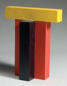 Sans titre (rouge, jaune, bleu foncé)
