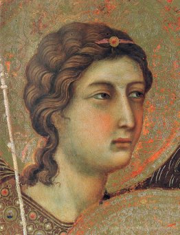 Madonna et enfant sur un trône (fragment du côté avant)
