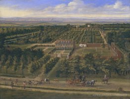 Vue d'une maison et de sa succession à Belsize, Middlesex