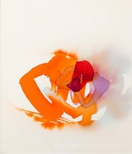 Sans titre (orange, rouge et violet)