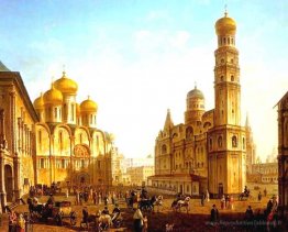 La place cathédrale du Kremlin de Moscou